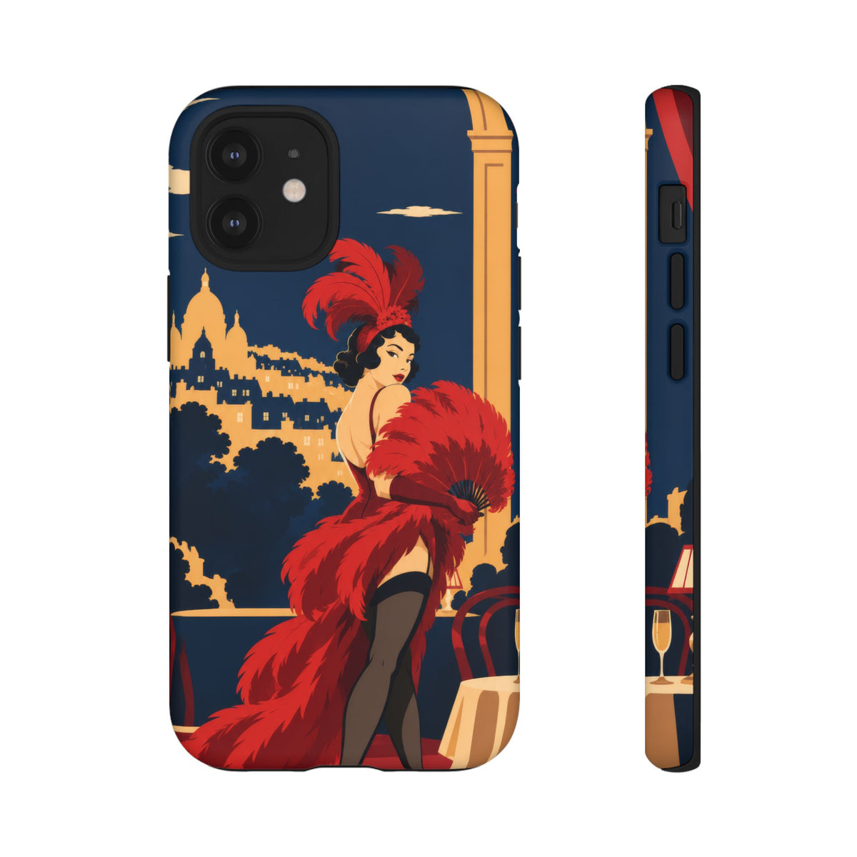 Moulin Rouge Dancer — Velvet Encore iPhone Tough Case | cabaret dancer
