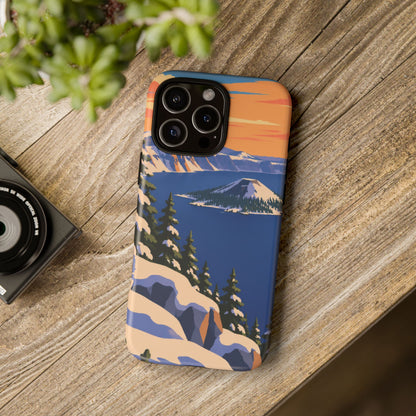 Crater Lake — Winter Caldera iPhone Tough Case