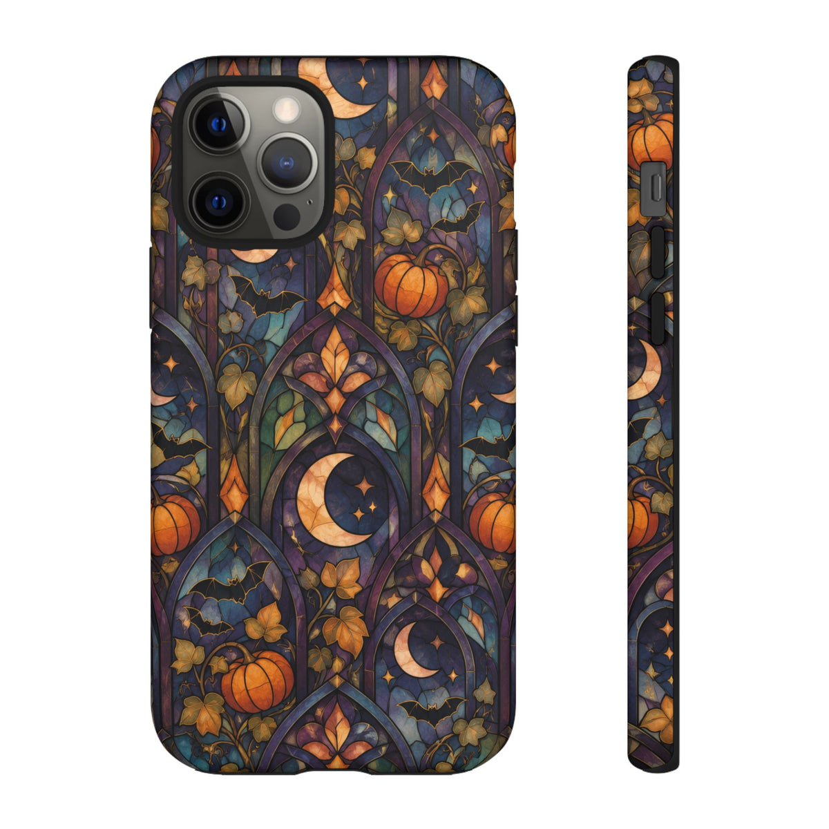 Amber Moon Window iPhone Tough Case | celestial halloween