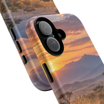 Elephants at First Light iPhone Tough Case | african elephants