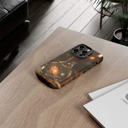 Bottled Cosmos iPhone Tough Case | Galaxy in an Antique Bottle
