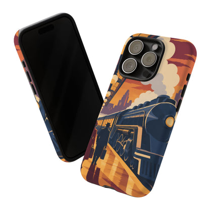 Travel by Train — Night Departure iPhone Tough Case | train travel
