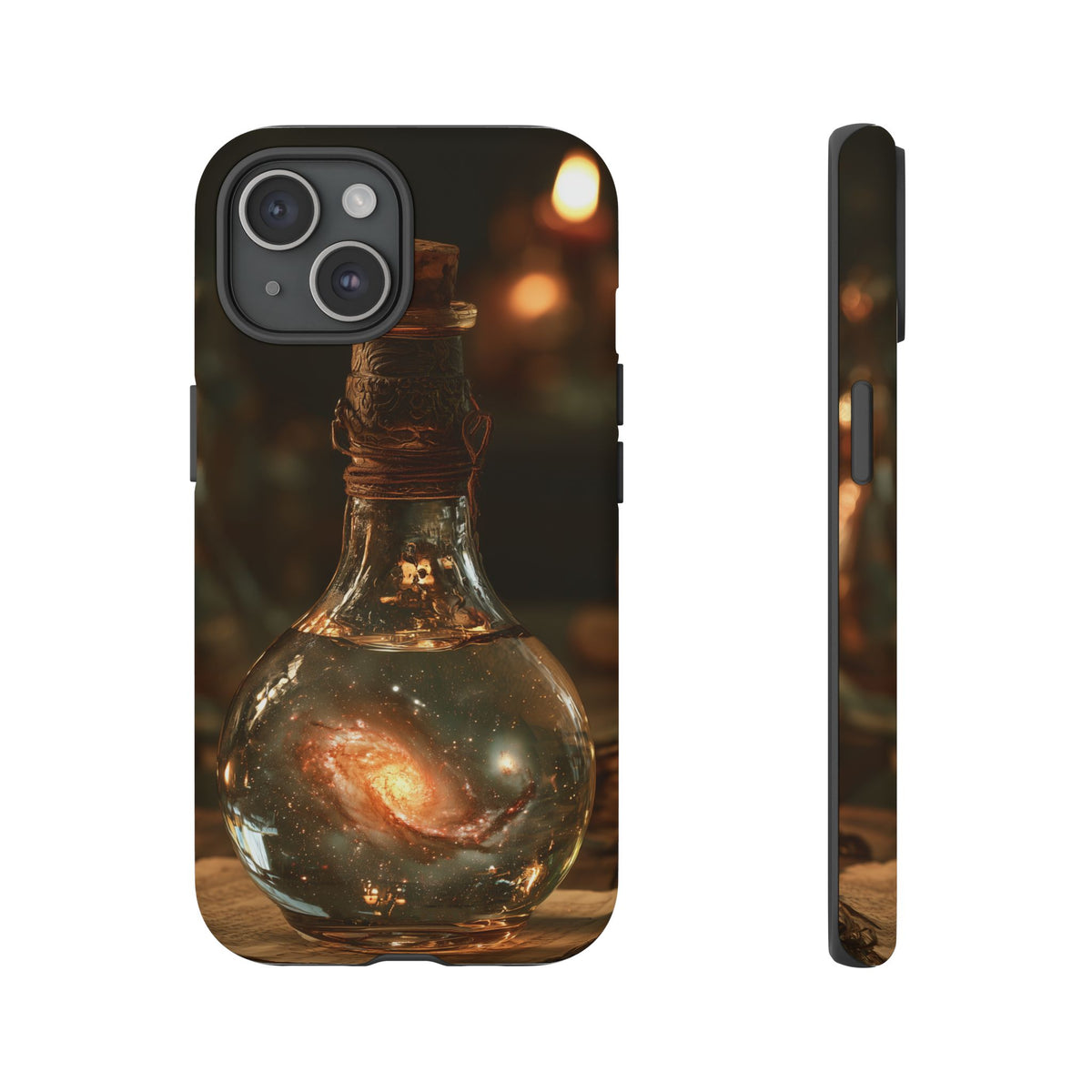 Bottled Cosmos iPhone Tough Case | Galaxy in an Antique Bottle