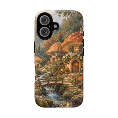 Honeycap Village iPhone Tough Case | Mushroom Village