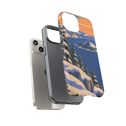 Crater Lake — Winter Caldera iPhone Tough Case
