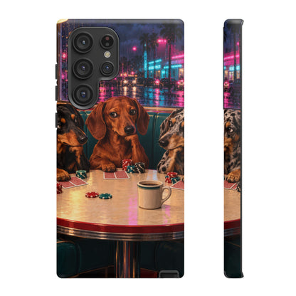 All-Night Aces Samsung Galaxy Tough Case | dachshund poker