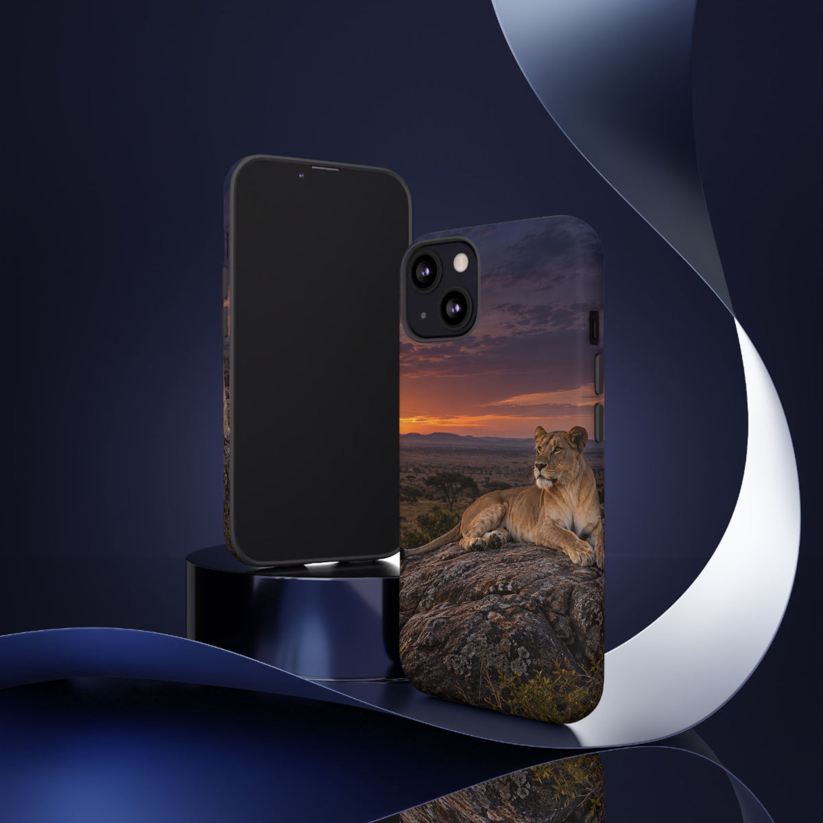 Lioness in the Blue Hour iPhone Tough Case