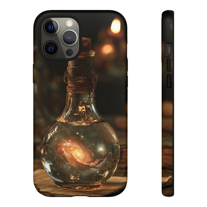 Bottled Cosmos iPhone Tough Case | Galaxy in an Antique Bottle