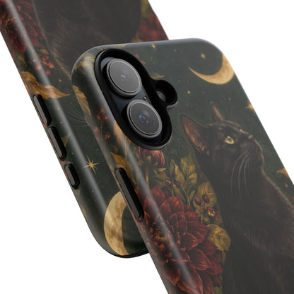 Midnight Familiar iPhone Tough Case | black cat