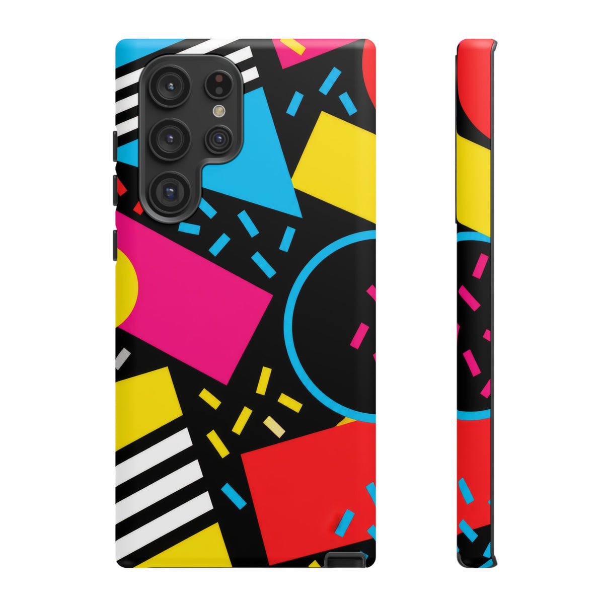 Midnight Confetti Samsung Galaxy Tough Case | Bright Abstract on Black