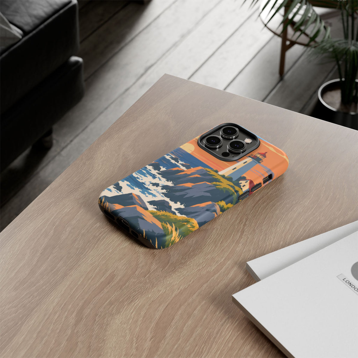 Lighthouse — Atlantic Beacon iPhone Tough Case