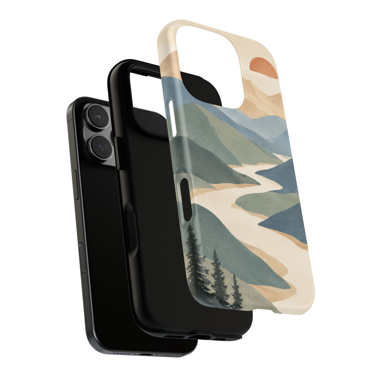 Quiet Pass iPhone Tough Case | mountain river