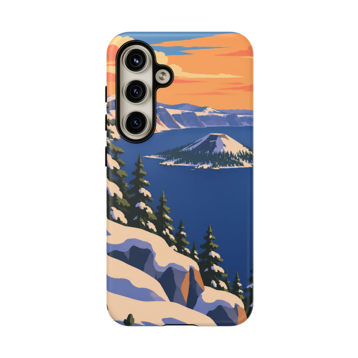 Crater Lake — Winter Caldera Samsung Galaxy Tough Case