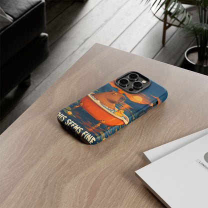 Minor Inconvenience iPhone Tough Case | funny capybara