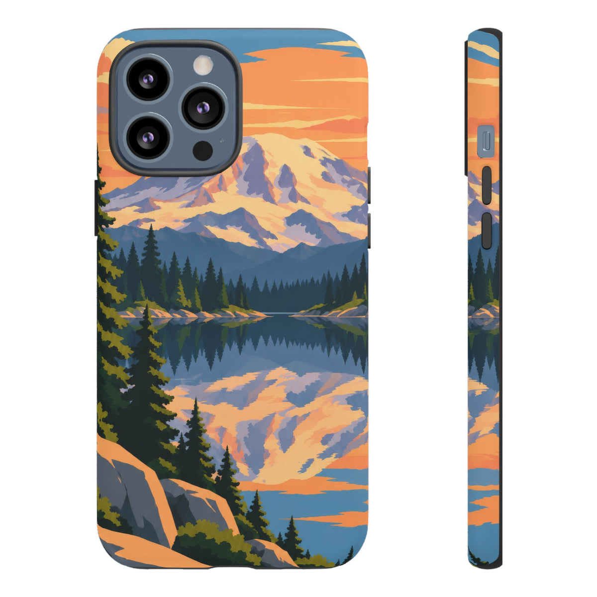 Mount Rainier — Mirror Dawn iPhone Tough Case
