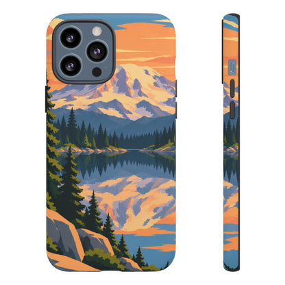 Mount Rainier — Mirror Dawn iPhone Tough Case