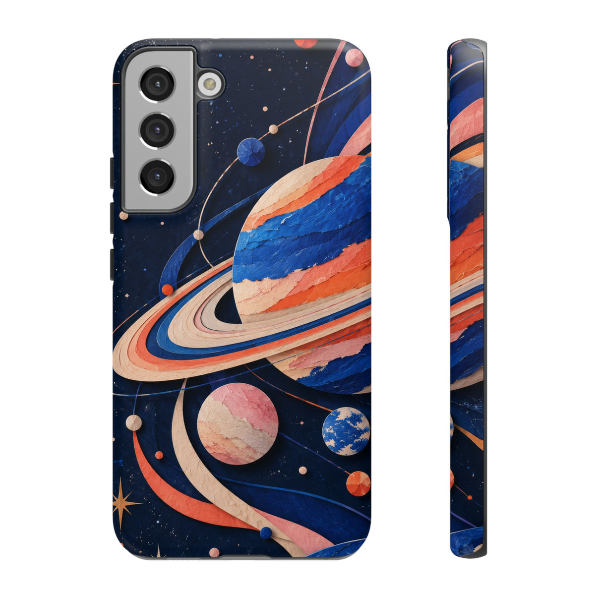 Cosmic Cut Paper Samsung Galaxy Tough Case | modern space