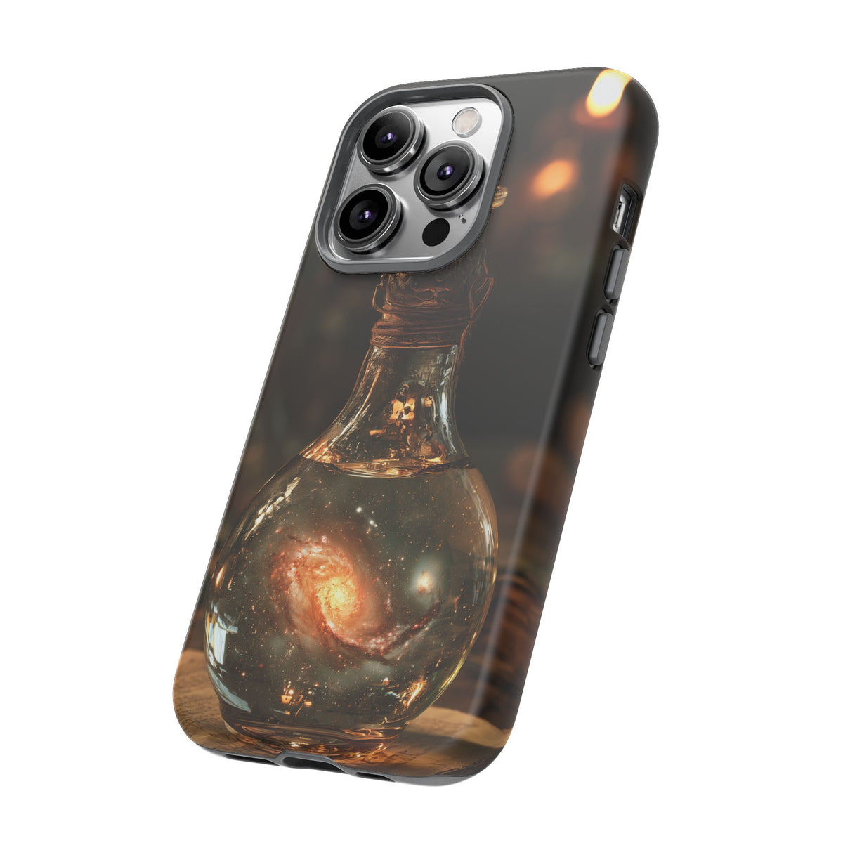 Bottled Cosmos iPhone Tough Case | Galaxy in an Antique Bottle
