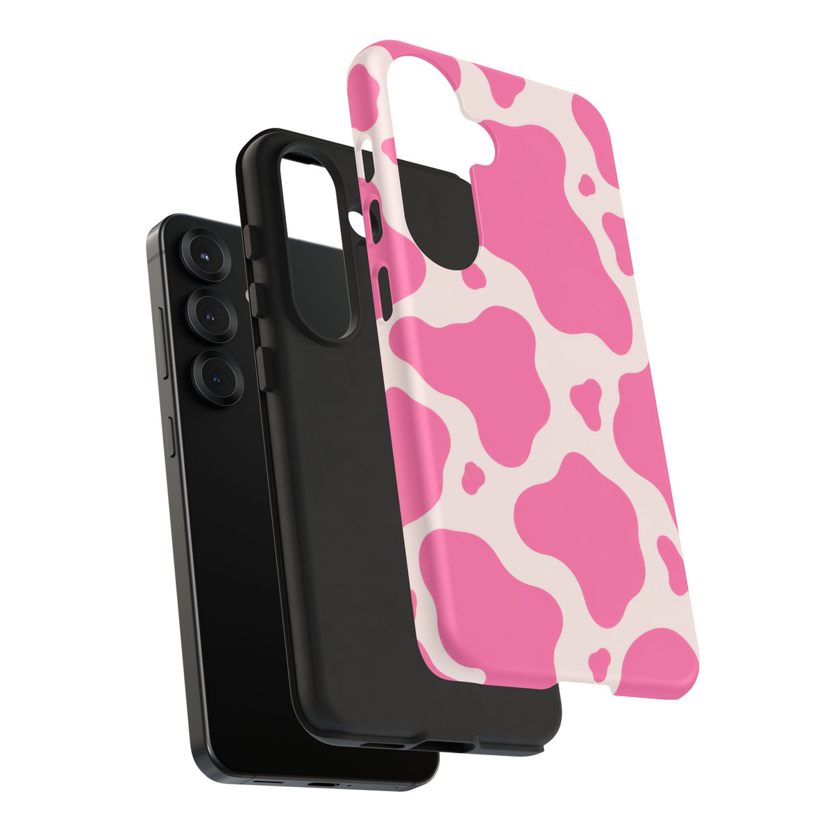 Strawberry Milk Samsung Galaxy Tough Case | Pink Cow Print