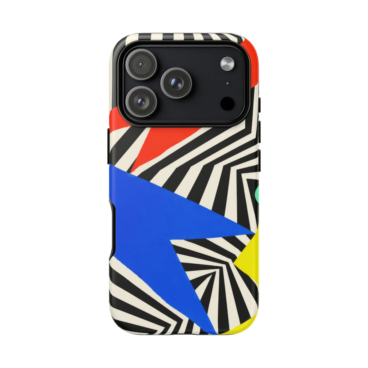 Broken Signal iPhone Tough Case | Optical Stripe Art