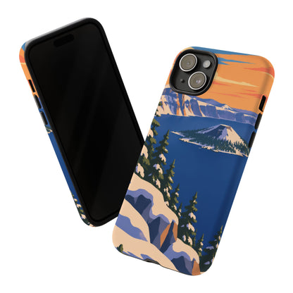 Crater Lake — Winter Caldera iPhone Tough Case