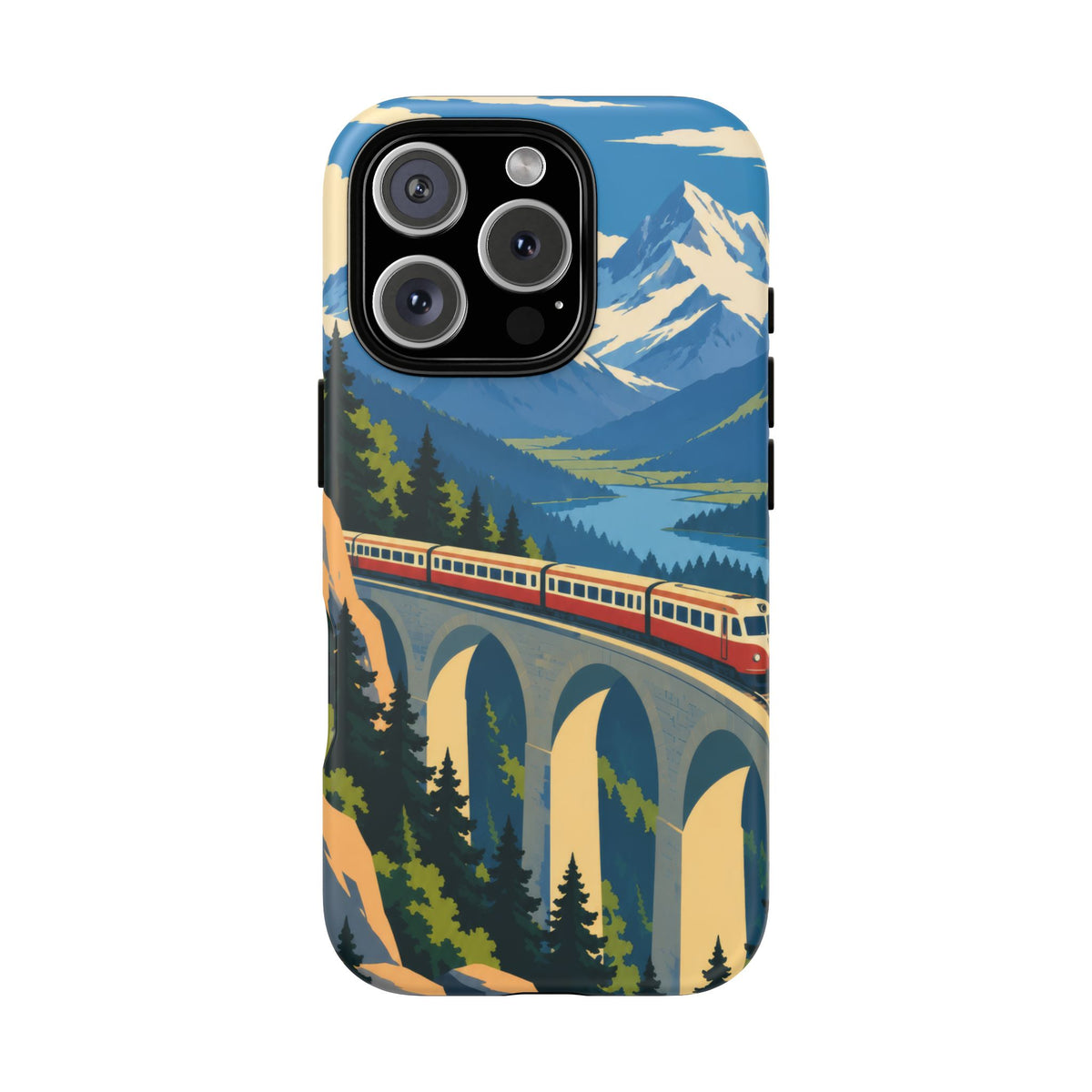 Travel by Train — Alpine Express iPhone Tough Case | train travel