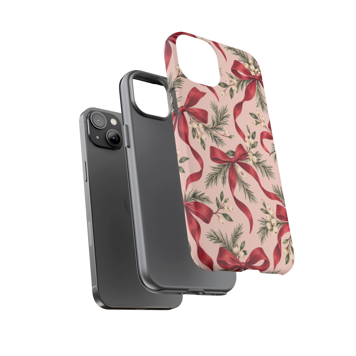 Ribbon Season iPhone Tough Case | christmas bows