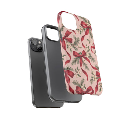 Ribbon Season iPhone Tough Case | christmas bows