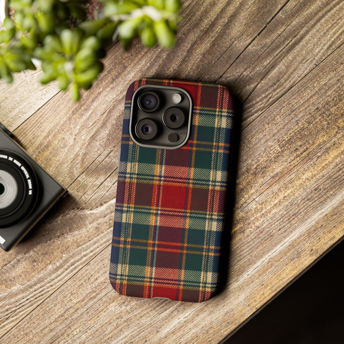 Highland Holiday iPhone Tough Case | christmas plaid