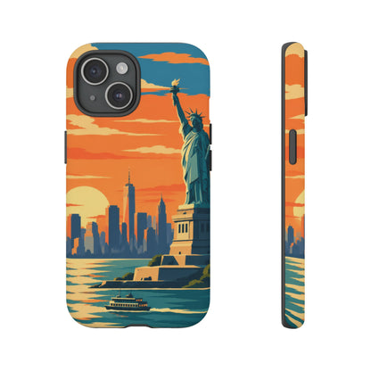New York City — Harbor Liberty iPhone Tough Case
