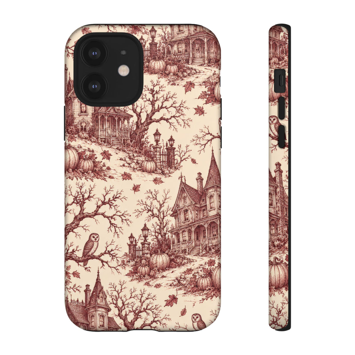 Haunted Estate Toile iPhone Tough Case | halloween toile