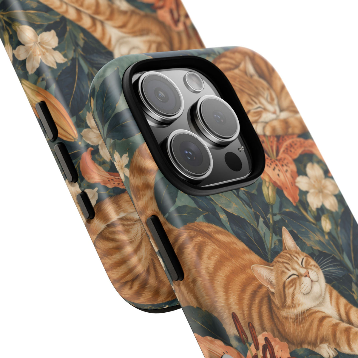 Tiger Lily Tabby iPhone Tough Case | tabby cats