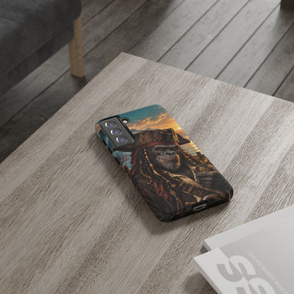 Pirate Gorilla Samsung Galaxy Tough Case | Captain Silverback