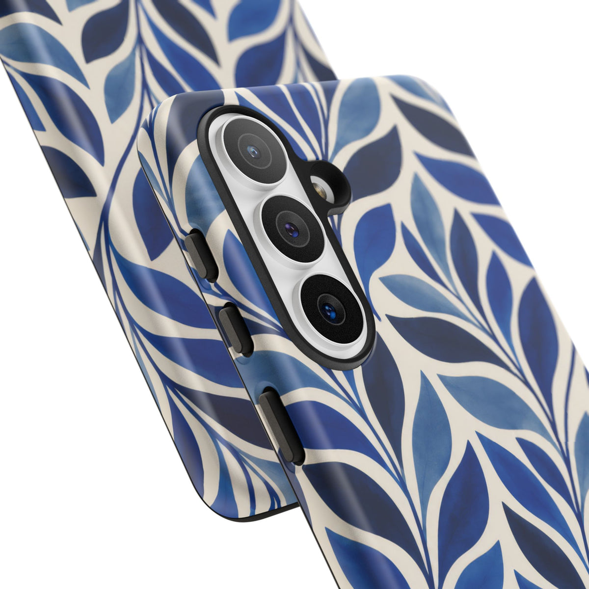 Cobalt Current Samsung Galaxy Tough Case | Cobalt Blue Leaf Pattern