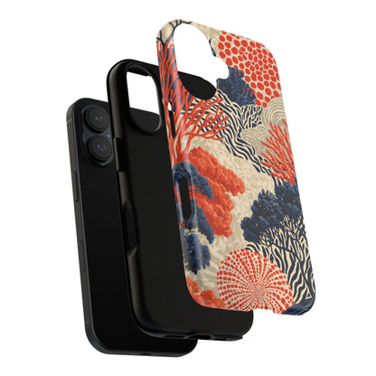 Coral Current iPhone Tough Phone Case