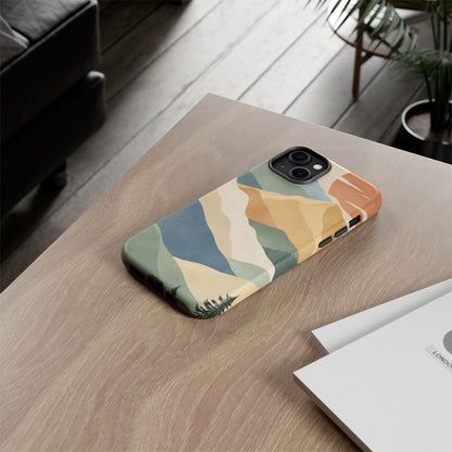 Sage Summit iPhone Tough Case | abstract mountains