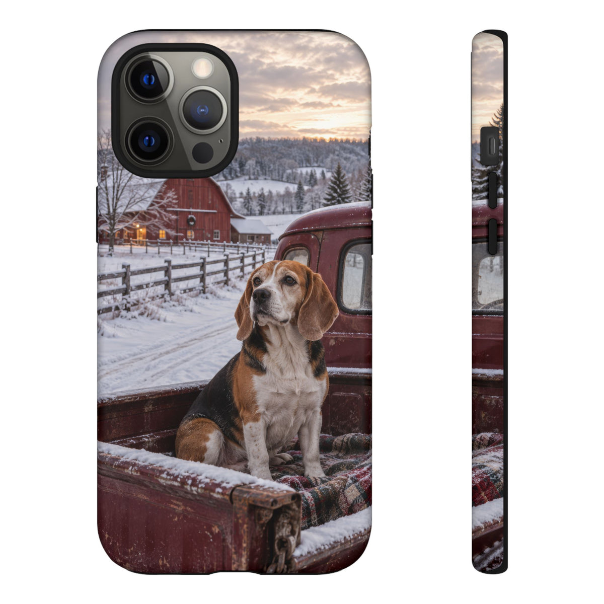 Winter Farm Watch iPhone Tough Case | beagle