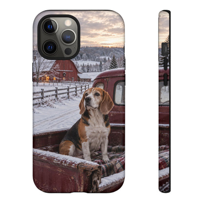 Winter Farm Watch iPhone Tough Case | beagle