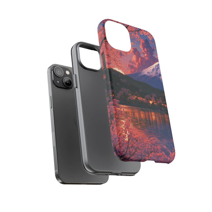 Sakura Lakeside Village iPhone Tough Phone Case