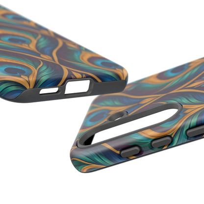 Peacock Nocturne Samsung Galaxy Tough Case | art deco