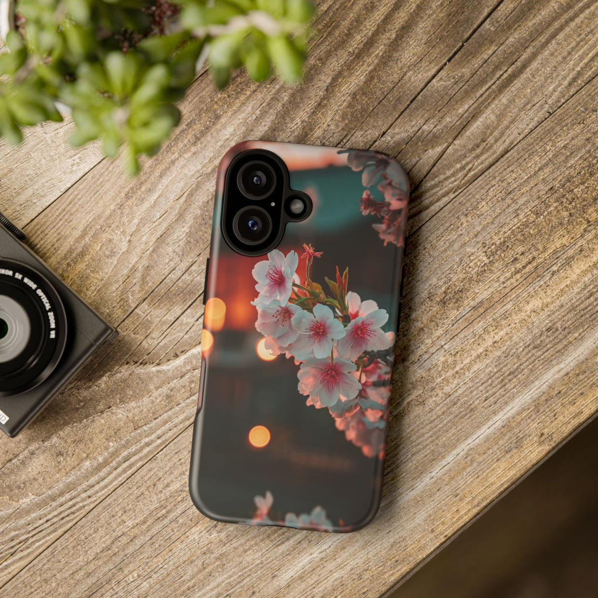 Kyoto Blossom Lanterns iPhone Tough Phone Case