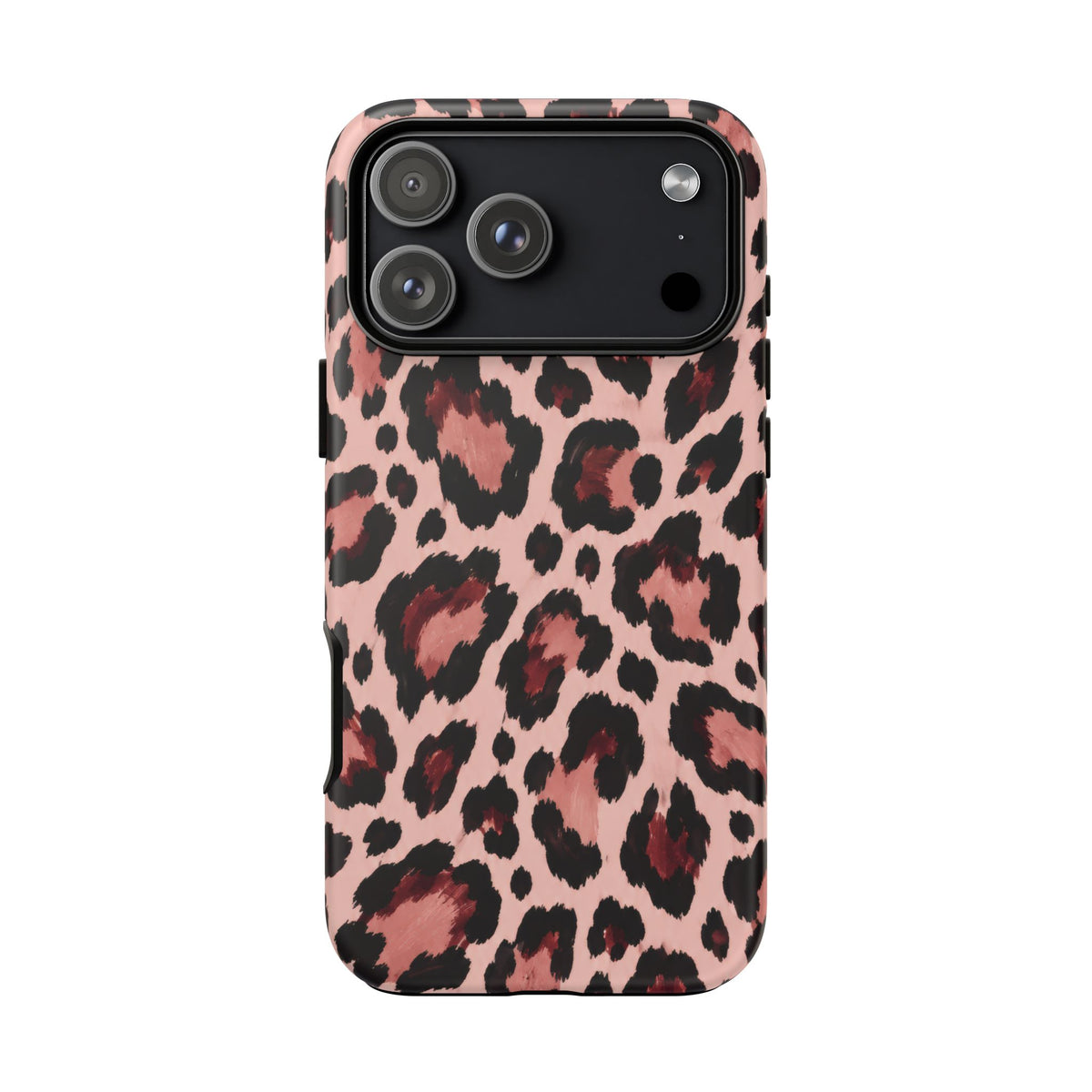 Wild Burgundy iPhone Tough Case | leopard print