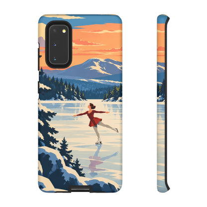 Lake Placid Skater — Winter Glide Samsung Galaxy Tough Case