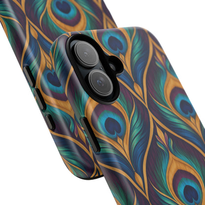 Peacock Nocturne iPhone Tough Case | art deco