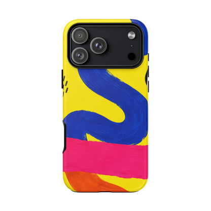 Offbeat iPhone Tough Case | Abstract Color Block Art
