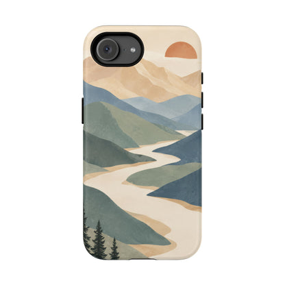 Quiet Pass iPhone Tough Case | mountain river
