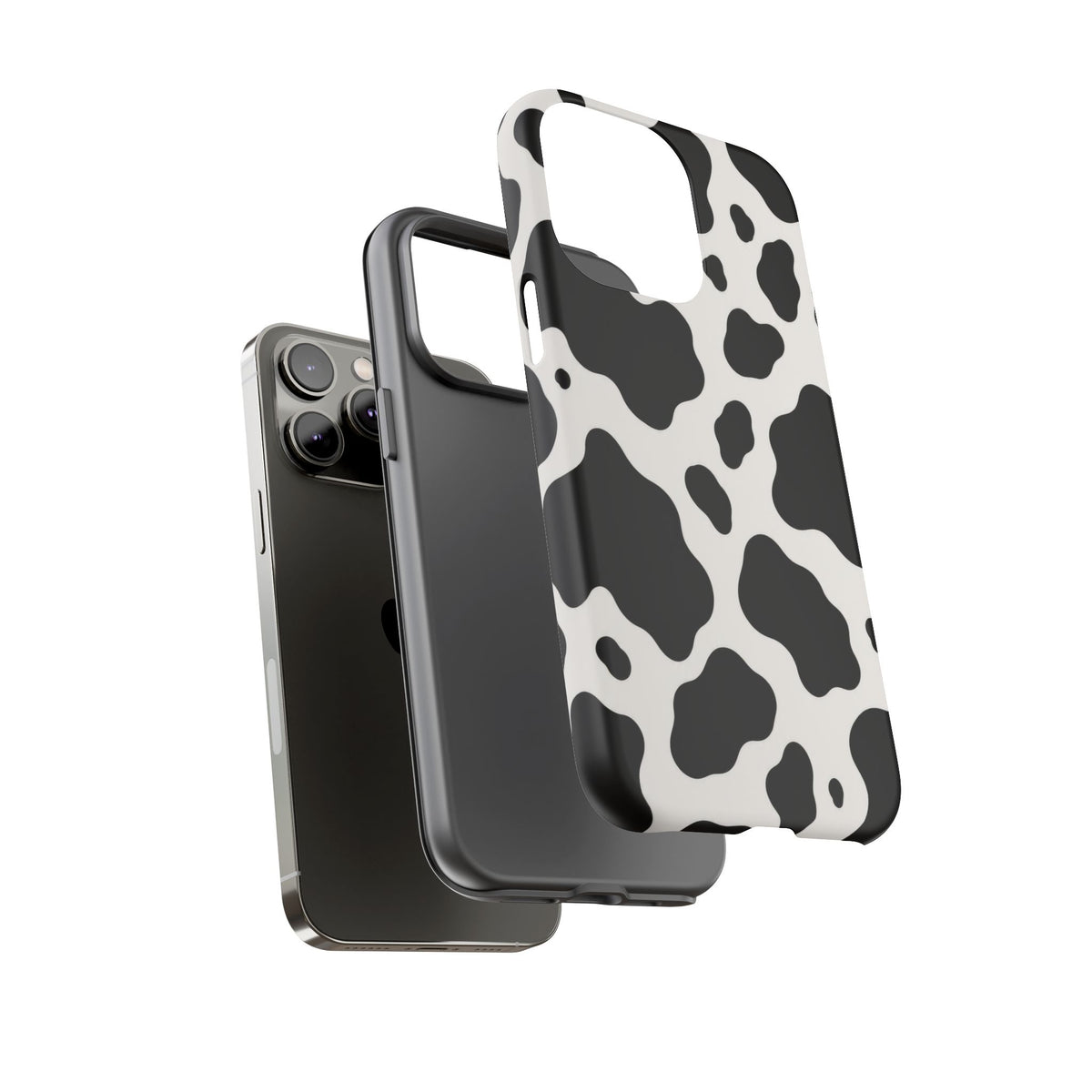 Classic Holstein iPhone Tough Case | Black & White Cow Print