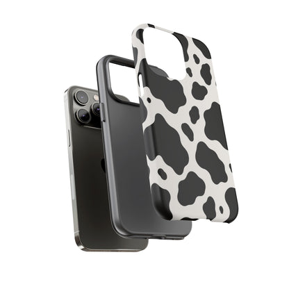 Classic Holstein iPhone Tough Case | Black & White Cow Print