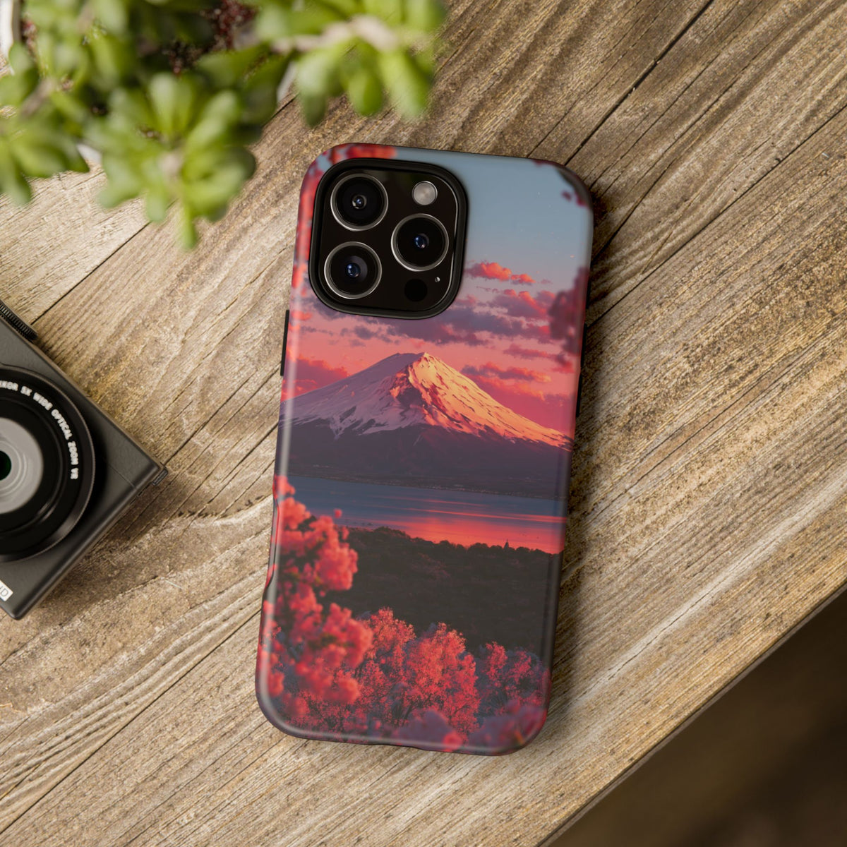 Fuji Rose Horizon iPhone Tough Phone Case