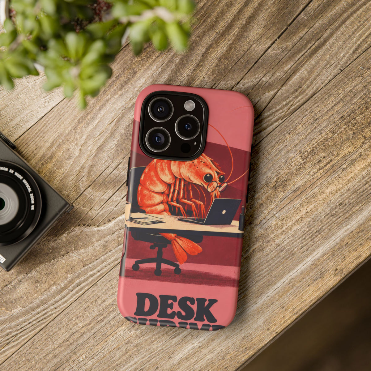 Desk Shrimp iPhone Tough Case